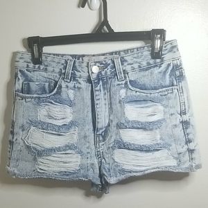 Primark Distressed Jean Shorts